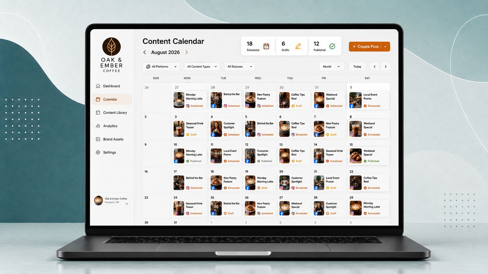 Social Media Content Calendar